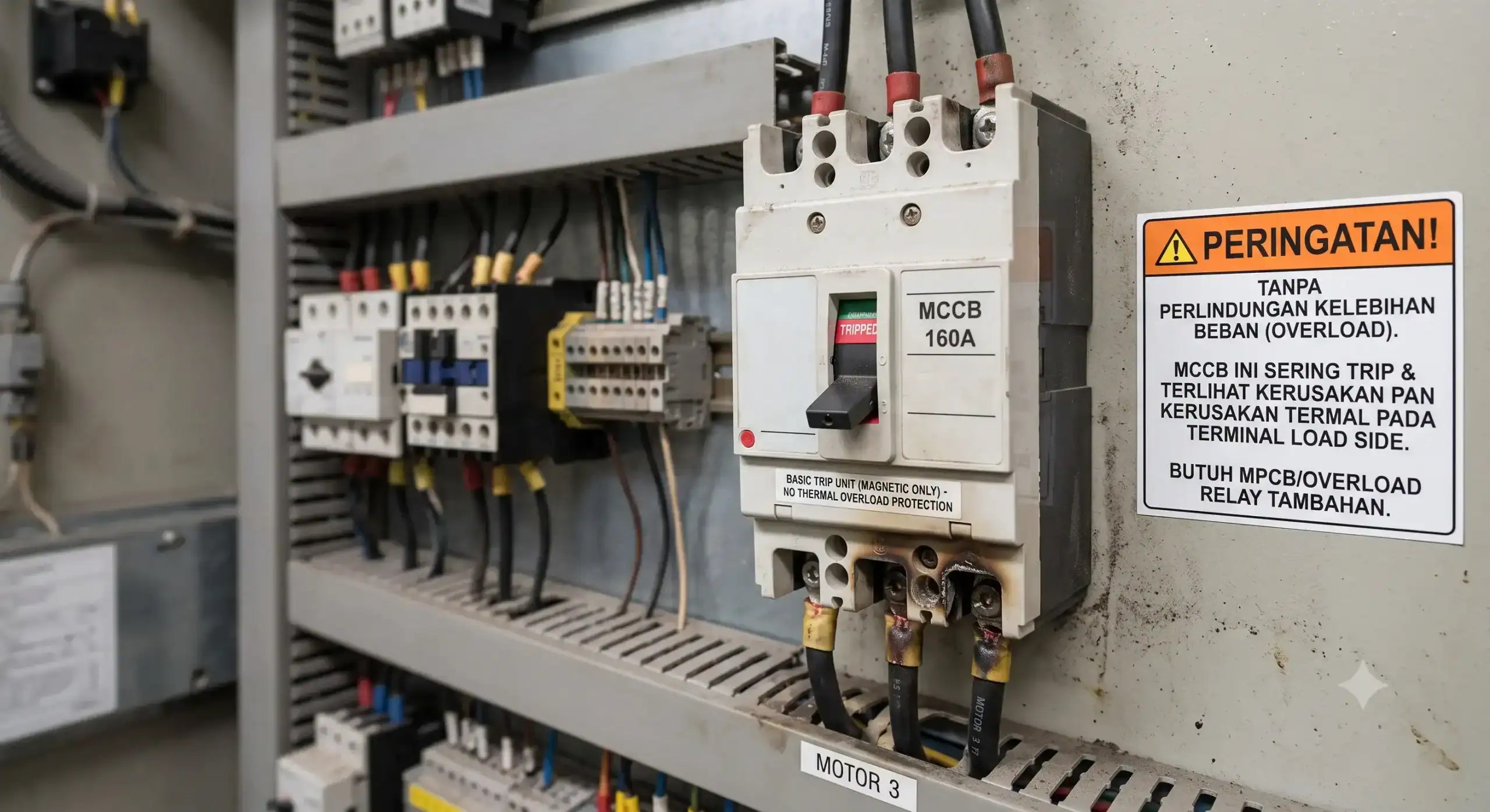 Breaker MCCB panel sering trip